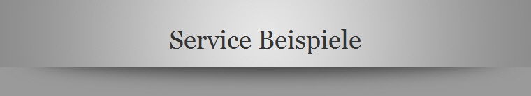 Service Beispiele